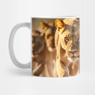 Lion Animal Nature Majestic Wilderness Mug